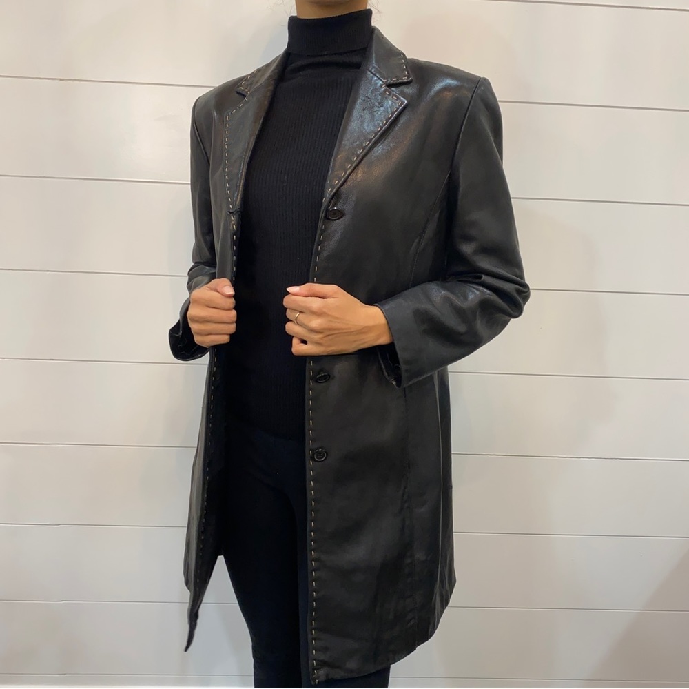 Genuine leather coat